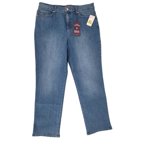 Gloria Vanderbilt Amanda Women's Flawless Flex High Rise Jeans Size 14 Short NWT - Picture 1 of 6